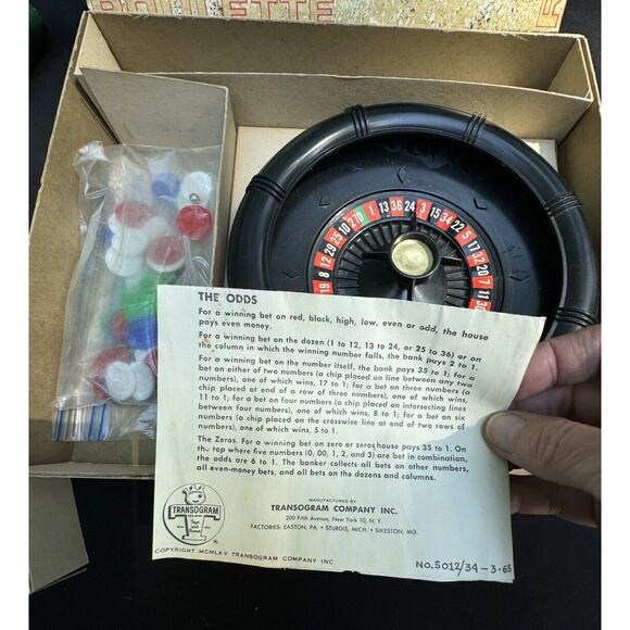 Vintage 1961 Transogram Cap'd Antibe Roulette Outfit COMPLETE In Box - Picture 6 of 9